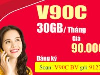 Đăng ký gói cước V90C Viettel có ngay 30GB Data dùng 1 tháng