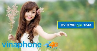Đăng ký gói cước D79P VinaPhone chỉ 79K/tháng có ngay 3GB/ngày+ 1.060 phút thoại miễn phí