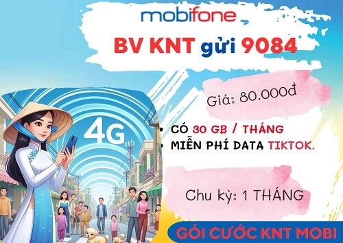 Đăng ký gói cước 12KNT Mobifone nhận 360GB data, dùng tiện ích miễn phí cả năm